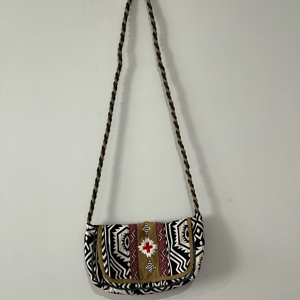 Boho Handmade Stylish Crossbody Cotton Printed Design Sling World market bag